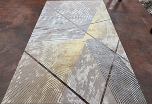 Alfombra Turca de Poliéster Afelpada Adiva, Tejida a Máquina con Diseño Jacquard, de Pelo Alto, Acolchada, Reversible, Lavable, Antideslizante y Antimicrobiana - Product Image 2