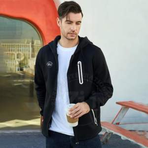 Sweat-shirts en polaire à capuche brodés, service OEM, 100% coton, coupe classique, manches longues, tendance coréenne pour homme, séchage rapide - Product Image 4