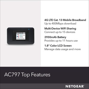 กล่องเราเตอร์ <span class=keywords><strong>WiFi</strong></span> ไร้สายแบบพับปิดโมเด็มแบบพกพาใช้ใน AC1200ขนาด4G LTE ฮอตสปอตสำหรับพกพาสำหรับใช้ใน AC797 - Product Image 5