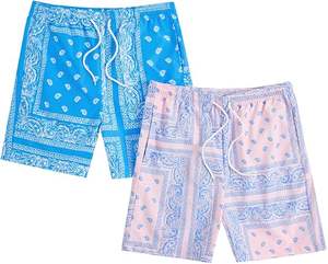 Nouveaux shorts décontractés en laine de haute qualité pour hommes, unisexe, vêtements de sport, course à pied, fitness, séchage rapide, respirant, à motifs - Product Image 2