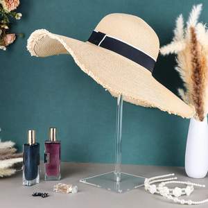Support à chapeau et présentoir à perruque en acrylique transparent, organisateur élégant pour la maison, le salon et le magasin - Product Image 4