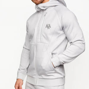 ชุดวอร์มออกกำลังกายผู้ชายดีไซน์ใหม่สำหรับฤดูหนาว ทรงเข้ารูป แขนยาว ระบายอากาศได้ดี น้ำหนักเบา ผลิตจากผ้าฟลีซ สำหรับวิ่งออกกำลังกาย โดยผลิตภัณฑ์ Huzaifa - Product Image 6