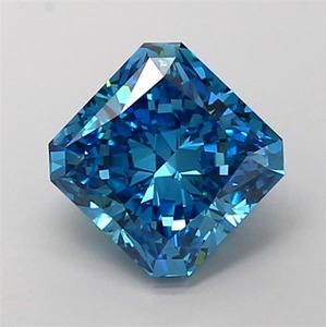 Diamantes Cultivados en Laboratorio, Corte Radiante, 2.73ct, Azul Intenso, VS1, para Joyería, Diamantes Sueltos - Product Image 1