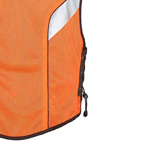 Chaleco de Seguridad de Alta Visibilidad Personalizado para Hombre, Ligero, Transpirable, con Cremallera, Ropa de Trabajo de Poliéster Estampada OEM para Verano - Product Image 4