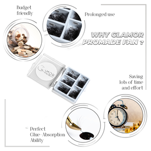 Para artistas de pestañas Promade pestañas bajo MOQ volumen completo bandejas oscuras naturales extensión de pestañas proveedor vietnamita abanico de pestañas natural - Product Image 5