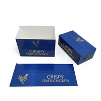 Boîtes à poulet frit personnalisées, conformes aux normes alimentaires, emballages jetables pour la restauration rapide, pour hamburgers, frites, boîtes à emporter en papier avec logo