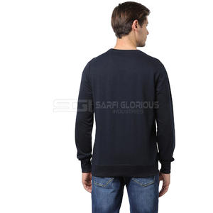 Sudadera de Invierno para Hombre, Cuello Redondo, Color Sólido Personalizado, Bordada, de Felpa 100% Algodón Grueso - Product Image 3