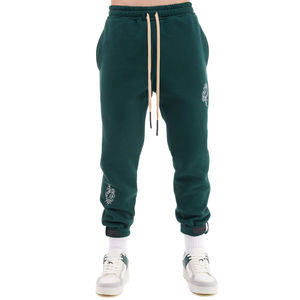 Ensemble de survêtement 2 pièces épais personnalisé, effet délavé à l'acide, avec broderie délavée au soleil et patchs, comprenant un pantalon de survêtement et un sweat à capuche - Product Image 5