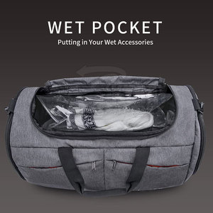 Logotipo personalizable Color Bolsas de gimnasio de alta calidad de alta capacidad Bolsas de gimnasio impermeables portátiles - Product Image 4