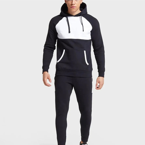 Survêtements en molleton respirant à manches longues et capuche, faible MOQ, sur mesure, 100 % coton, grandes tailles pour hommes, taille élastique, ensemble 2 pièces - Product Image 5
