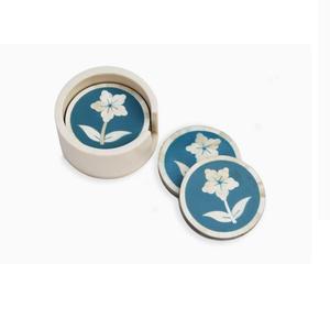 Hot Selling Round Bone Inlay Solid Wooden Tea Cup Mats <b>Coaster</b> Standard Dinnerware <b>Drink</b> <b>Coaster</b> in Affordable Price - Product Image 1