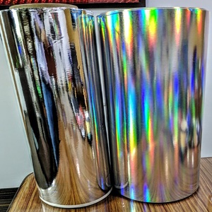 Chịu nhiệt Pet phim metallized Bạc cầu vồng Holographic <span class=keywords><strong>All</strong></span>-<span class=keywords><strong>over</strong></span> Hot stamping <span class=keywords><strong>Foil</strong></span> cho da - Product Image 2