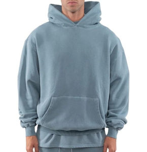 Sweat à capuche en coton épais pour hommes pull d'impression bouffante de qualité sweat à capuche imprimé personnalisé surdimensionné sweat à capuche écologique pour hommes - Product Image 1