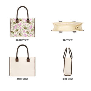 Sac à main bohème pour femme Pichwai, sac fourre-tout en toile de coton de haute qualité, broderie, décoration à pompons, fermeture ouverte, cadeau de luxe - Product Image 4
