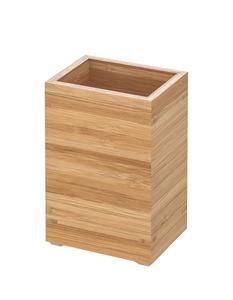 Soporte para cepillo de dientes, pasta de dientes de bambú, madera de acacia, 4x3 pulgadas, natural - Product Image 5