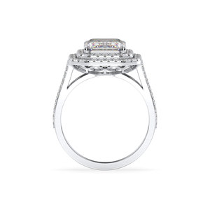 Reyes แหวนเพชรโมอิส4.48กะรัตเพชรโมอิส925มรกตตัดเป็นของขวัญแต่งงานได้รับการรับรองเครื่องประดับชั้นดีสำหรับผู้หญิง - Product Image 6