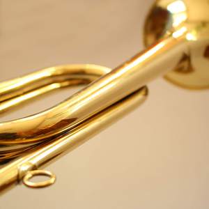 Trompeta de latón hecho a mano para decoración del hogar, cordoncillo de caballeros, de Adiba - Product Image 3