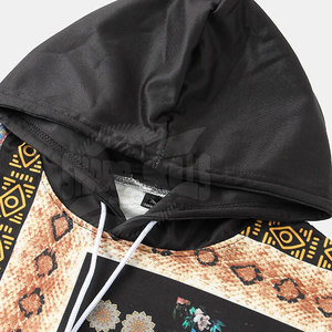 Sudaderas con capucha de invierno para hombre de alta calidad Algodón poliéster patrón sólido liso teñido bajo MOQ sublimación - Product Image 3