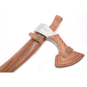 Hacha vikinga medieval hecha a mano personalizada lista para la batalla con acero de alto carbono y hermoso mango de madera maciza de grado industrial - Product Image 6