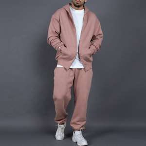 Better ACTIVE Jogger lourd personnalisé 2 pièces ensemble Lounge Gym survêtement à capuche zippé pour hommes - Product Image 1