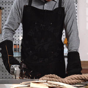 Wholesale Custom Heavy Duty Leather Welding <b>Aprons</b> Premium Quality Safety <b>Working</b> Gear Eco-Friendly - Product Image 1