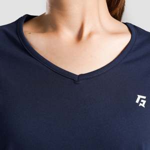 Lift Her Navy <b>Top</b> Breathable Spandex Oversized Casual Crop <b>Top</b> with Logo Letter Decoration XS XXS <b>One</b> Size Summer Jersey - Product Image 5