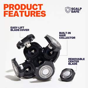 Afeitadora Eléctrica Recargable por USB para Hombres y Mujeres, Afeitado Rápido y Suave, 5 Cuchillas Flexibles, Resistente al Agua IPX7, para Uso Corporal - Product Image 2