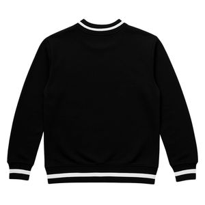 Groove Phi Groove Social Fellowship <b>Black</b> Crewneck <b>Sweatshirt</b> 100 Cotton Fleece Chenille Embroidery Greek Fraternity Apparel Men - Product Image 4