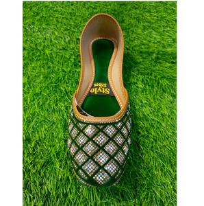 Khussa zapatos de las mujeres planas de peso ligero colores mezclados khussa Punjabi khussa personalizado al por mayor de calidad superior diseños personalizados de las mujeres - Product Image 3