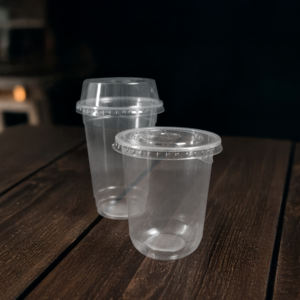 Vasos Desechables de Plástico PP Transparente de Alta Calidad, de Pared Simple, de 95 mm, para Bebidas, Té con Leche, Smoothies y Café - Product Image 1