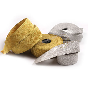 High Quality 50mm Oak Leaf Gold Mylar Braid Lace Ceremonial Uniform Fabric for Regimental Uniforms on Sale - Product Image 5