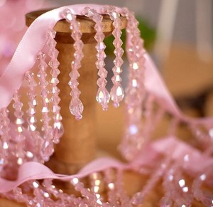 พู่ลูกปัดขอบผ้าลูกไม้5หลา/ล็อต - Product Image 1