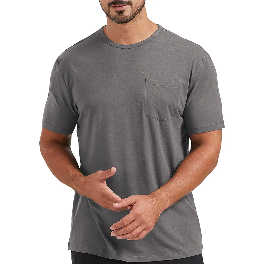 Custom Made Men's T-Shirts Quick Dry High Quality Round Neck Blank Short Sleeve 100% Cotton Plain Private Label Men T Shirt