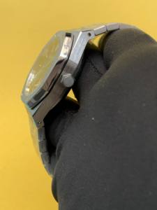 Popular reloj de pulsera analógico automático mecánico de acero inoxidable con esfera azul de 41mm para hombres, moda deportiva al precio más bajo - Product Image 3