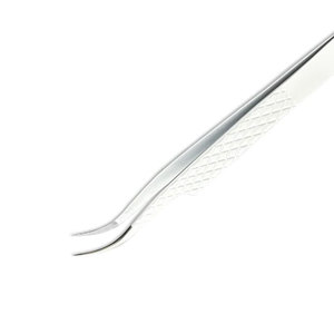 Pinzas de pestañas de volumen Puntas de fibra Injerto de pestañas Pinzas de agarre nano OEM Punta puntiaguda Premium Pinzas de pestañas de acero inoxidable - Product Image 5