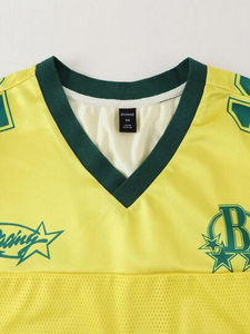 OEM personalizado Boxy Streetwear Retro fútbol americano malla Jersey invierno poliéster diseño de gran tamaño verano otoño deportes - Product Image 4