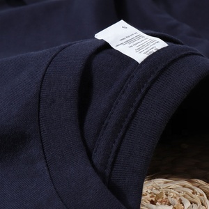 Camiseta de manga larga suelta en blanco liso de 250gsm de alta calidad a la moda para hombres - Product Image 3