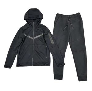 Ensemble de survêtement 2 pièces pour homme en molleton technique de luxe 100 % coton, respirant, séchage rapide, léger, collection Hiver 2026 - Product Image 5