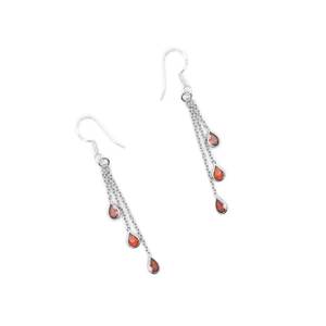Pendientes de bisel de Plata de Ley 925 con piedras preciosas facetadas de circón marrón, joyería de moda hecha a mano, regalo - Product Image 2