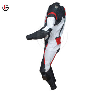 Custom Made Men's Motorcycle Suit Set for Men <b>One</b> Two Pieces Latest Style Breathable Genuine Cowhide Leather Made <b>in</b> Pakistan - Product Image 2