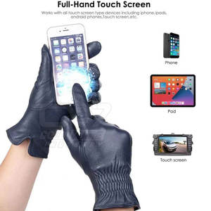 ถุงมือแฟชั่นหนังแท้แบบเต็มนิ้วถุงมือแฟชั่นหนังแท้ - Product Image 3