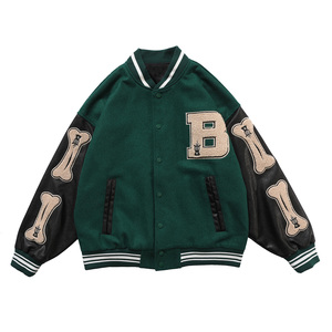 Vestes de baseball varsity sur mesure en gros, taille plus, lettres brodées, style vintage, université, veste varsity sur mesure - Product Image 1