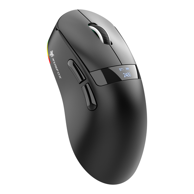 Xunfox H9 PAW3311 Wireless Gaming Mouse Lightweight Three-Mode with Screen Display