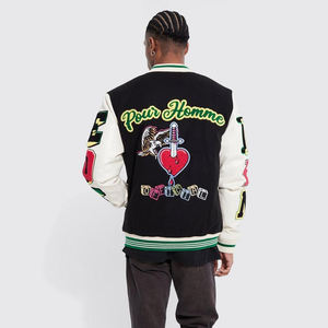 Nouveau Hip Hop Baseball Veste Hommes et Femmes Fourrure Lettres Broderie Lâche Varsity Vestes Unisexe Streetwear Casual Letterman - Product Image 2