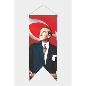 Drapeau de fanion promotionnel Atatrk Swallowtail pour afficher la fierté nationale - Product Image 4
