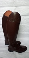 Bottes longues pour homme de haute qualité et durables en cuir indien véritable pour l'équitation, hauteur genou, personnalisables, modèle RS-5005