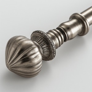 Palace View Single Metal <b>Curtain</b> <b>Pole</b> with Gold Shine and Smooth Surface Regal Touch and Strength - Product Image 6