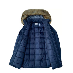 Parkas d'hiver pour femmes de haute qualité et tendance, respirantes, couleur unie, chaudes, à capuche, décontractées, fermeture éclair, doublure en laine avec OEM - Product Image 2