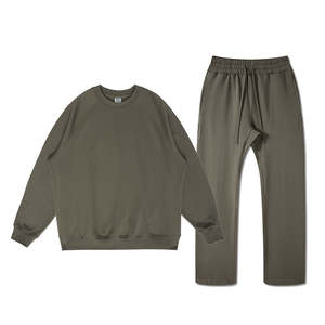 Pantalons baggy survêtements pantalons de survêtement poids lourd manches raglan blanc pull pantalons de survêtement ensemble imprimé polaire survêtement - Product Image 6