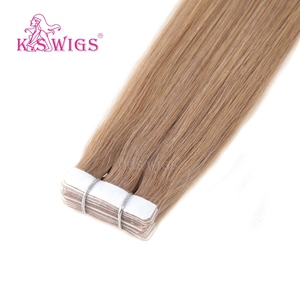 KSWIGS Venta Directa de Fábrica Extensiones de Cabello Adhesivas 100% Cabello Chino Multicolor Cabello Virgen Remy Sin Enredos - Product Image 3
